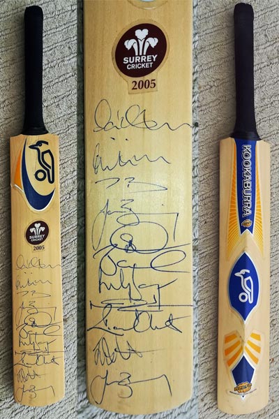 Surrey CCC Signed Cricket Memorabilia Autograph